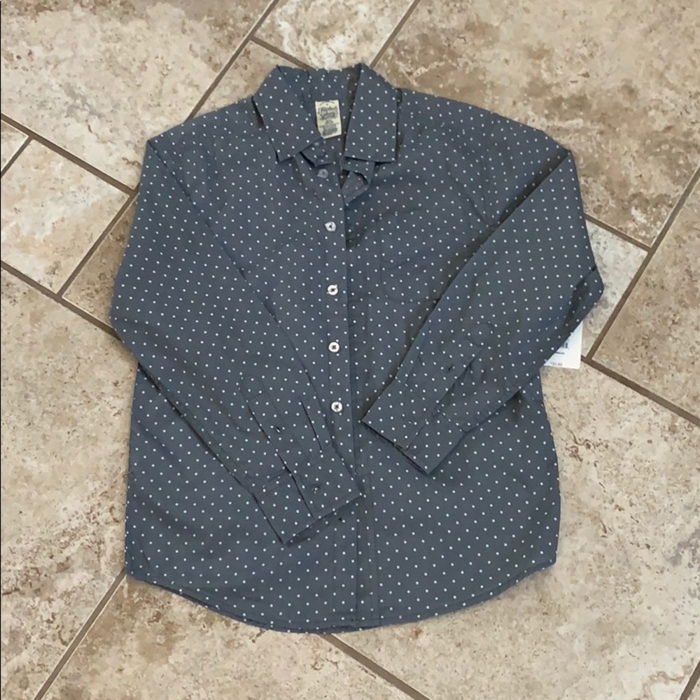 Large long sleeve button up